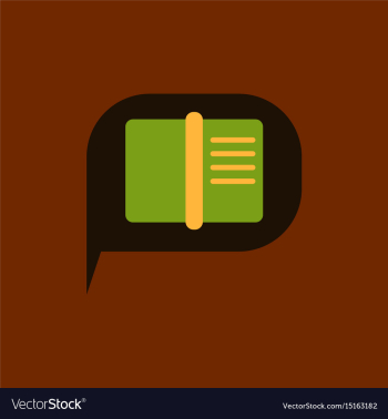 Book in talk cloud vector image