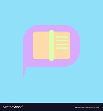 Book in talk cloud vector image
