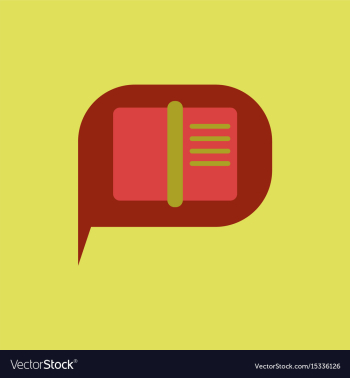 Book in talk cloud vector image