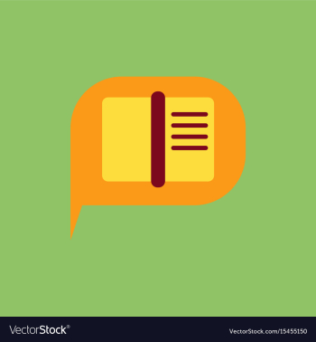 Book in talk cloud vector image