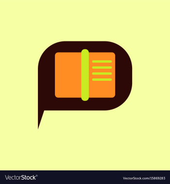 Book in talk cloud vector image