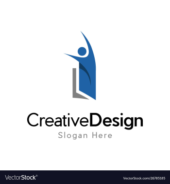 Book people education creative business logo vector image Book people education creative business logo vector image