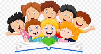 Book Reading Royalty-free Illustration - A group of children Book Reading Royalty-free Illustration - A group of children