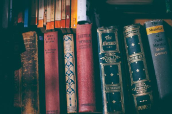 books on shelf books on shelf