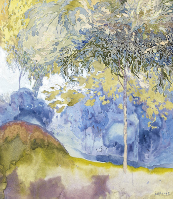 Boomrijk landschap painting in high | Free Photo Illustration - rawpixel Boomrijk landschap painting in high | Free Photo Illustration - rawpixel