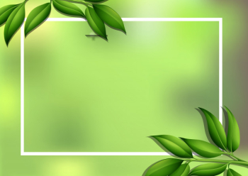 Border background with green leaves Free Vector Border background with green leaves Free Vector
