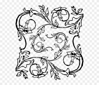 Border Decorations, Tribal, Design, Flower, Flowers, - Flower Border Png