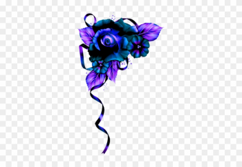 Border Flower Blue Border Flower Blue