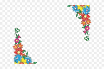 Border Flowers Clip Art - Border Spring Flowers Clipart