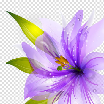 Border Flowers Purple Desktop , blue flower transparent background PNG clipart