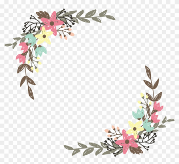 Border Flowers Wildflower Clip Art - Flower Border Vector Png