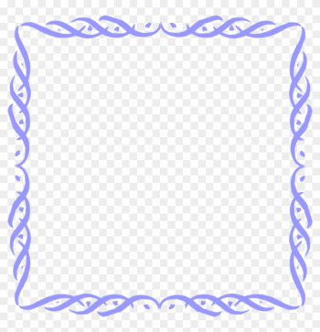 Border Frame Fancy - Blue Border Transparent Background