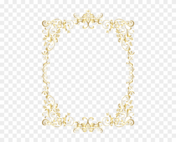 Border Gold Decorative Frame Png Clip Art - Ornamental Frame Png Gold