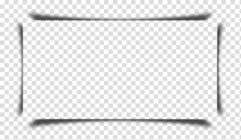 Border line illustration, Black and white Square, Paper shadow projection angle transparent background PNG clipart