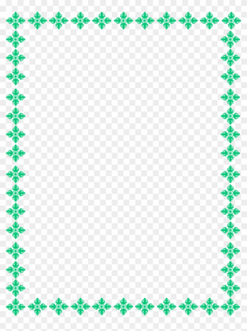 Border Teal Transparent Background Clipart Clip Art - Transparent Background Border Design Transparent