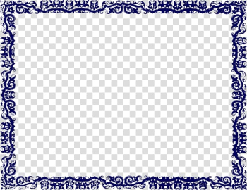 Borders and Frames , Blue Border transparent background PNG clipart