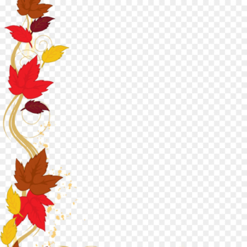 Borders and Frames Borders Clip Art Image Autumn - lovely vertical borders 