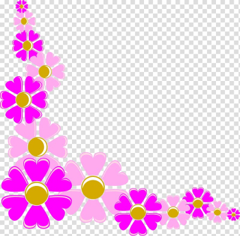 Borders and Frames Flower Frames , Flower Corner transparent background PNG clipart