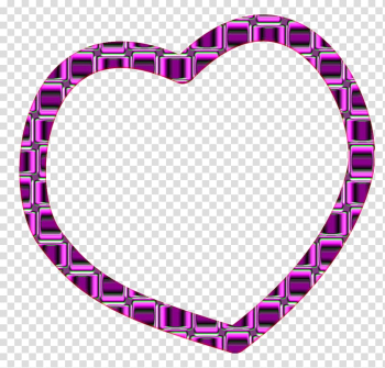 Borders and Frames Frames Heart Desktop , purple frame transparent background PNG clipart