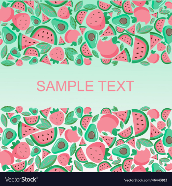 borders from fruits with space for text borders from fruits with space for text