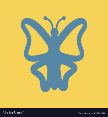 Botanic butterfly vector image Botanic butterfly vector image