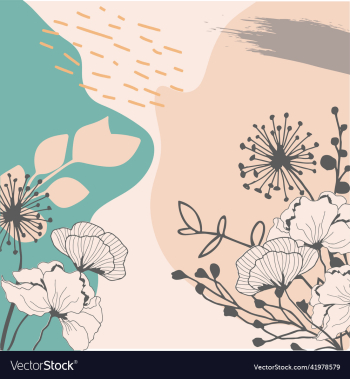 botanical abstract trendy background botanical abstract trendy background