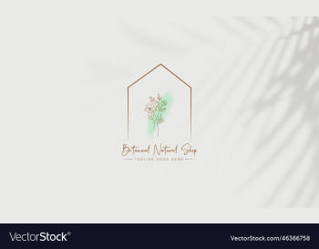 botanical floral element hand drawn logo