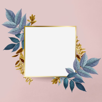 Botanical golden frame Free Psd Botanical golden frame Free Psd