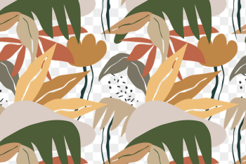 Botanical pattern png background, transparent | Free PNG - rawpixel