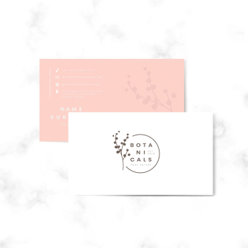 Botanical two sided name card vector | Free stock vector - 523507 Botanical two sided name card vector | Free stock vector - 523507