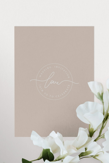 Botanical wedding invitation card mockup | Free PSD Mockup - rawpixel