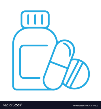 bottle of medicine with pills bottle of medicine with pills