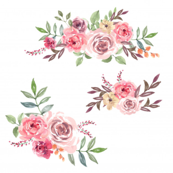 Bouquet card for special occasion , creative watercolor Free Vector Bouquet card for special occasion , creative watercolor Free Vector