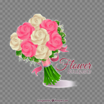 Bouquet Of Rose Flowers Transparent Background PNG