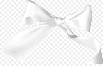 Bow tie White Neck Pattern - White ribbon bow Bow tie White Neck Pattern - White ribbon bow