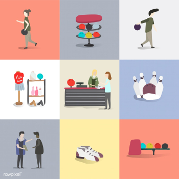 Bowling activity illustration collection | Free stock vector - 384885 Bowling activity illustration collection | Free stock vector - 384885