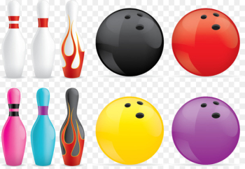 Bowling pin Ten-pin bowling Bowling ball - Vector Bowling 