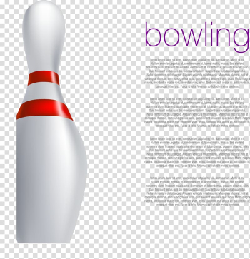 Bowling pin Ten-pin bowling, Decorative white bowling transparent background PNG clipart