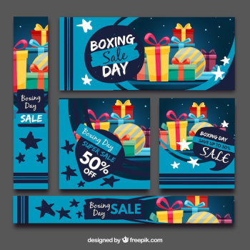 Boxing day banners pack Boxing day banners pack