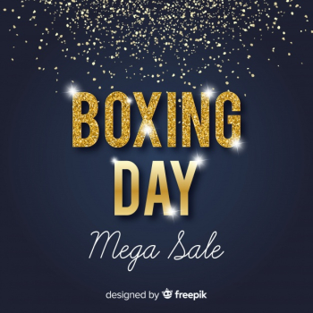 Boxing day sale background