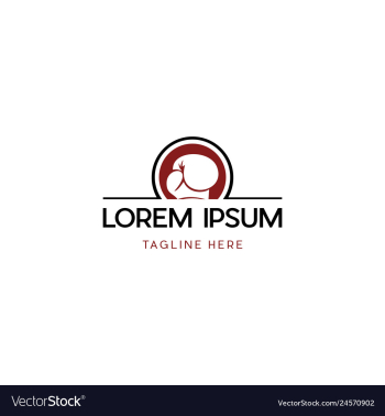 Boxing gloves in circle creative business logo vector image Boxing gloves in circle creative business logo vector image