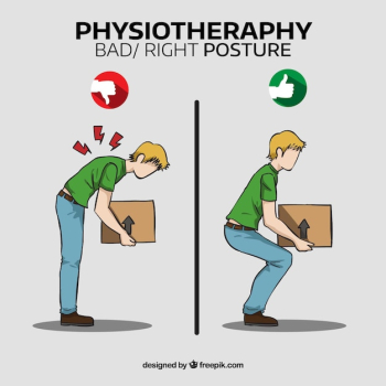 Boy and correct and incorrect body posture Boy and correct and incorrect body posture
