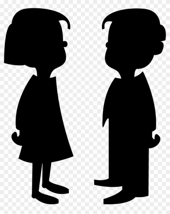 Boy And Girl Silhouette Clip Art - Cartoon Girl And Boy Boy And Girl Silhouette Clip Art - Cartoon Girl And Boy