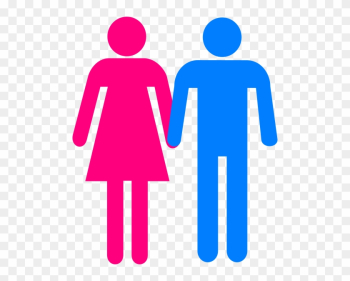 Boy And Girl Symbol Holding Hands