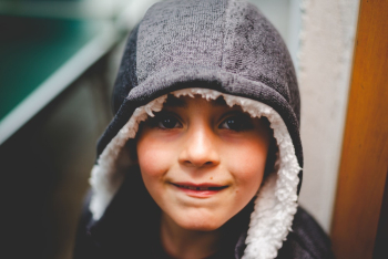 boy Black and White Knit Cap boy Black and White Knit Cap