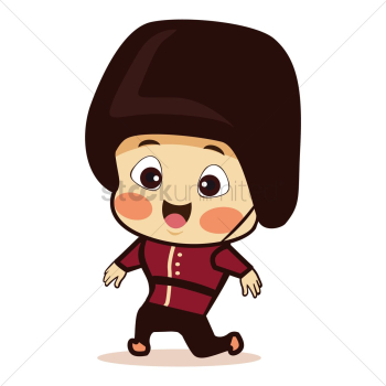 Boy dressed as british guard Boy dressed as british guard