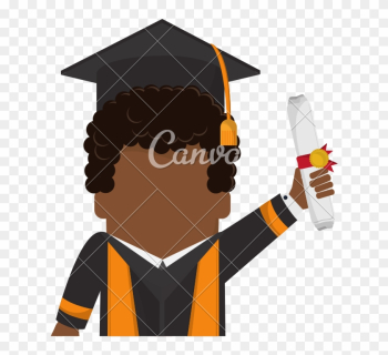 Boy Graduation Cap Design - Cartoon Grad Boy Graduation Cap Design - Cartoon Grad