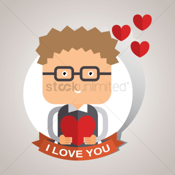 Boy holding a heart Boy holding a heart