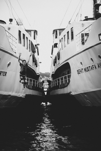 Boy Jumps Off the Boat Boy Jumps Off the Boat
