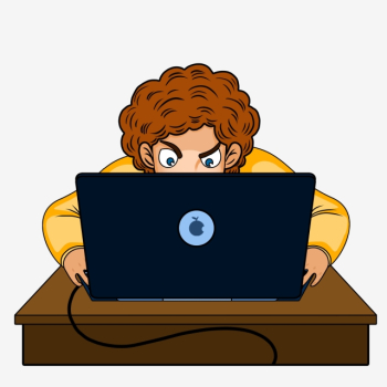 Boy Playing Computer, Boy Clipart, Computer Clipart, People ...